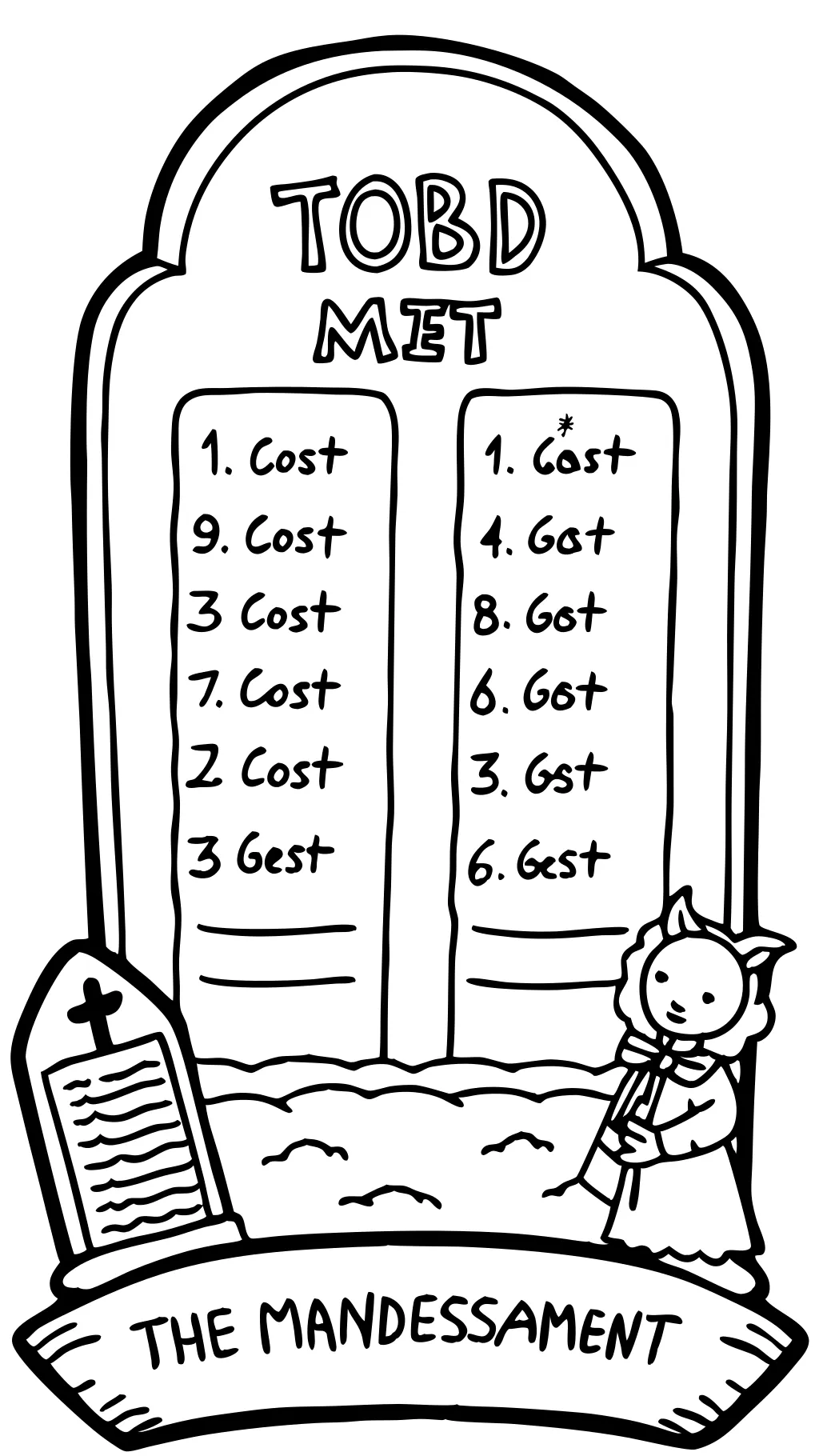 coloring pages ten commandments